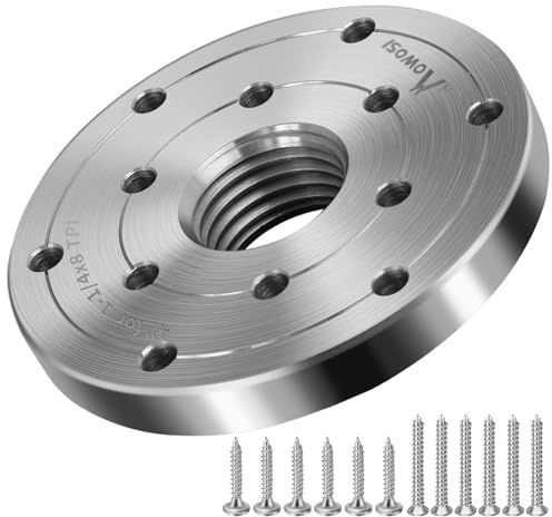 Wood Lathe Steel Faceplate 4,Faceplate for Wood Lathe,Lathe Face Plate Fit for M33x3.5 Spindle