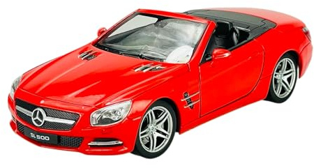 Welly Mercedes-Benz SL-Klasse SL500 SL 500 Offen Rot 1/24 1:24 Modell Auto Die Cast