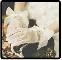 Resweky Bow Opera Banchetto Abito Guanti Bianco Tulle Party Guanto Breve Bowknot Polso Da Sposa Guanto per Party Dance Eveing