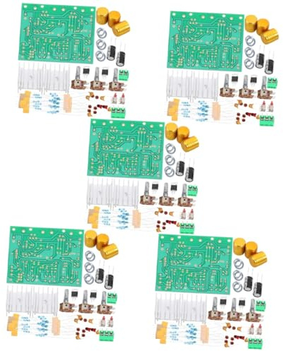 JECOMPRIS 5sets Power Amplifier Board Dual Channel Audio Stereo Amp Module for Speaker Amp Power Amplifier Board Materials for Home Audio Systems