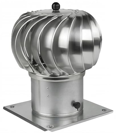 HG hava Schornsteinaufsatz Ø 150 mm, Kaminaufsatz aus Aluminium & Stahlblech, Rotierende Kaminhaube, Schornsteinabdeckung für Erhöhung des Kaminzugs & Schutz des Belüftungssystems