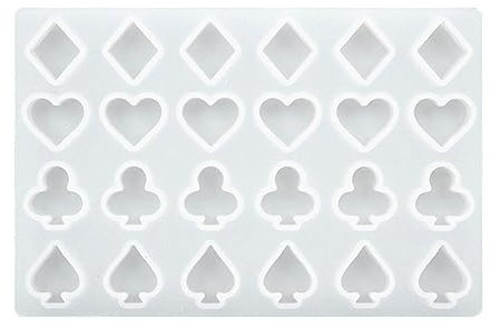 Zxfdsfdbnm Stampi in silicone Cuore Diamante Vanga Club Cera Pellet Stampi Epossidici Cioccolato Decorazione Strumenti Stampi di Sapone