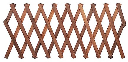 Luocute Recinzione Reticolare in Legno Estensibile, Traliccio da Giardino per Piante Rampicanti da Esterno, Traliccio da Parete con Pannelli Estensibili, Struttura in Legno, Struttura in
