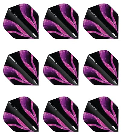 RED DRAGON Hardcore Prämie Standard Extra dick - 100 Mikron - Dart Flüge 3 Satz Pro Packung (9 Dart Flüge insgesamt) – Professionelles Dartzubehör