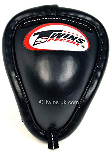 Twins Special GPS1 Black Metal Mauy Thai Groin Guard (Medium)