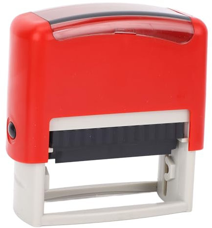 Automatisches Self -Inking -Datumsstempel, Benutzerdefinierte Phrasen, Rot, Vorgeladene Tinte, Anhaltende ABS -Stempel, Große Vorlagen, Büro, Schule, Zuhause, Bequemes