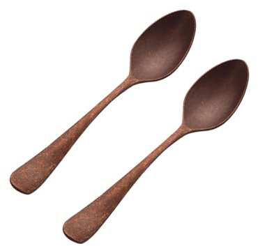 Purecopper - Cucchiaino vintage da 12 cm, cucchiaio in rame invecchiato forgiato a mano per casa e ristorante - Accessori da cucina in rame alla moda (2)