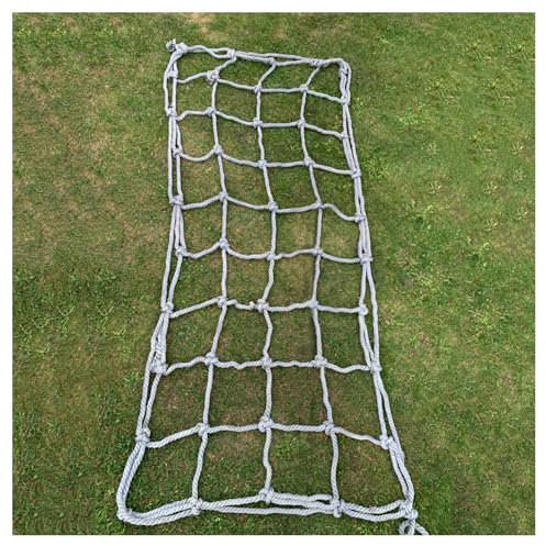 Amacthysh Kletternetz Frachtkletternetz Outdoor-Spielplatz Felsseile Leiter Schaukel-Sets Kletternetz Kfz-Frachtnetze,1 * 9m