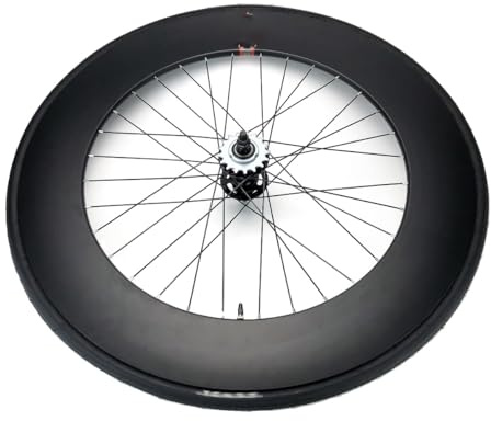 700C Fixed Gear Bike Vorder- Und Hinterräder Aluminiumlegierung Single Speed Fahrrad-Laufradsatz Höhe 90mm Rücktrittbremse 100mm/120mm Naben