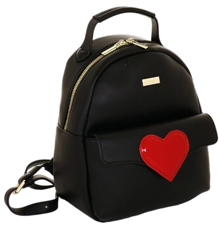 Camomilla Milano Zaino Donna, Similpelle, Collezione Love Bag, Colore Nero