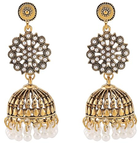 Einzigartige böhmische Ohrringe mit funkelnden Strasssteinen, Blumenquasten, Glöckchen, für Frauenpartys und Veranstaltungen Blumenrhinestonequasten, Glöckchen, Legierungsstruktur, zu