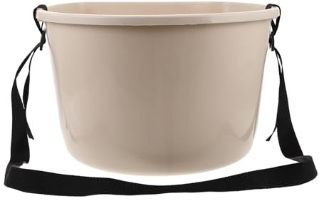 Tofficu Herramienta para Recoger Fruta y Esparcir Fertilizante, Cubo de Plástico Pequeño de 10 Kg, Adecuado para Huertos Domésticos y Agricultura