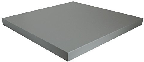 Dekorspanplatte Staubgrau Spanplatte als Tischplatte, Schreibtischplatte, Laden- & Möbelbau, Maße: 100 x 100 cm, Stärke: 19 mm