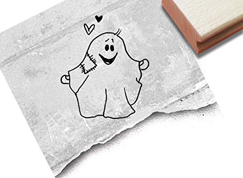 Stempel Geist Halloween Gespenst - Motivstempel Ghost Kinderstempel - Kita Kinderzimmer Schule Fasching Deko Basteln Geschenk Kinder - zAcheR-fineT