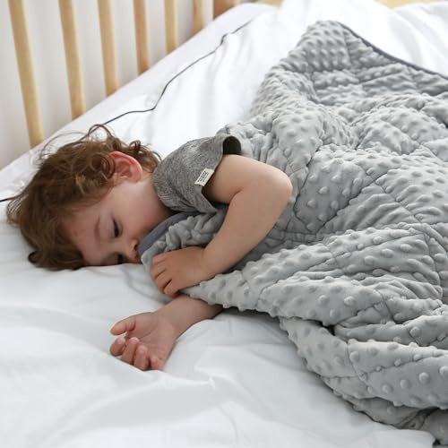 MAXTID Weighted Blanket for Kids 5lbs 36x48 Cotton Blanket for Boys & Girls Weighted Throw Blanket Children Bedding Gifts for 3 4 5 6 7 8+ Year Old Kids Small Weighted Comfort Blanket