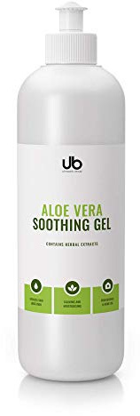 UB Aloe Vera Gel Hochkonzentriert 500ml – Beruhigende Feuchtigkeit für Gesicht, Körper & Haar – Intensivpflege als After Sun Gel bei Sonnenbrand, Rötungen & gereizter Haut – Mit Kamille & Panthenol