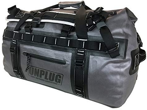Unplug Ultimate Adventure Bag | 1680D strapazierfähige wasserdichte Seesack | wasserdichte Seesack für Camping, Motorrad, Trockentasche, Jagdtasche, Abenteuer-Sporttasche, wasserdichte Tasche