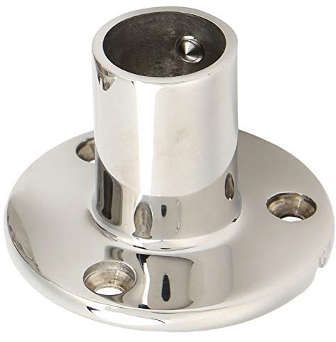Tissting Base Redonda para Barco 90 Grados Accesorios de Barandilla Mano Barcos Marinos Hardware Accesorio de Pasamanos de Tubo Cubierta Barco de Acero Inoxidable(22mm)