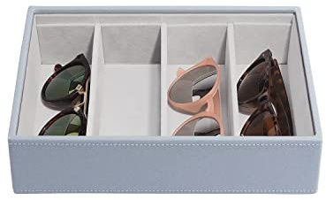 Stackers Altblau Klassich Schmuckschatulle für Schmuckkästchen Brillen/Accessoires