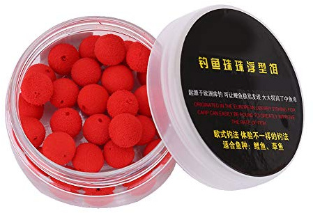 30 Stück Helle, Weiche Karpfen-Boilies, Ultraleichter Karpfen-Angelköder, Pop-Up, Weiche Pellets, Köder, Schwimmender Köder (Rotes Erdbeeraroma 10MM)