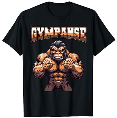 Gympanse Bodybuilding Kraftsport lustiges Fitness T-Shirt