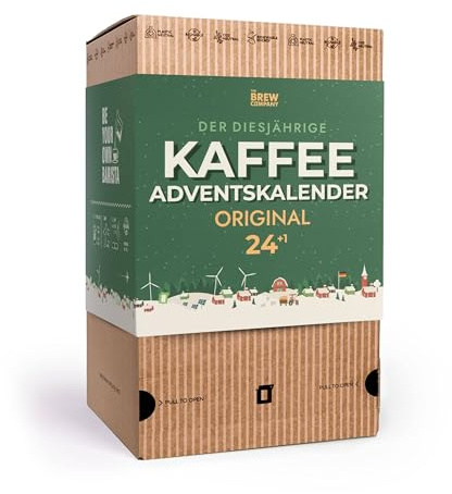 Kaffee Adventskalender 2025 für Männer & Frauen - Weihnachtskalender 2025 mit 25 Gourmet Kaffees aus Aller Welt | Gemahlener Kaffee Probierset für Erwachsene | Geschenke für Mann & Frau