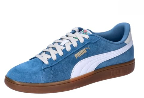 PUMA Smash 3.0 Year of Sports, Sneaker Unisex-Adulto, Blue Horizon White-Gum, 36 EU