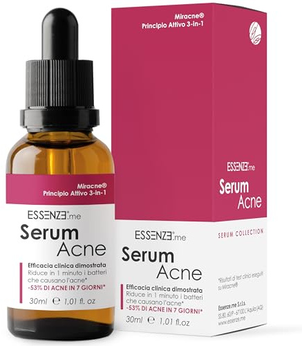 Sérum Facial para Acné y Granos - Tratamiento Anti-Acné de Efecto Inmediato, Elimina Granos e Imperfecciones, Fórmula Dermatológicamente Testada, Resultados en 7 Días - 30ml