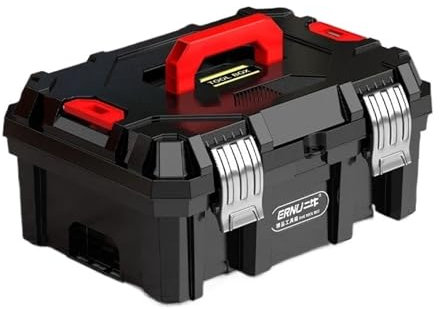 Werkzeugbox Werkzeugkasten Werkzeugkasten, tragbar, leer, groß, Werkzeugkasten, multifunktionale Hardware-Aufbewahrungsbox, for Elektriker, Auto-Werkzeuge, Organizer, stoßfest, erweiterter Werkzeugkas