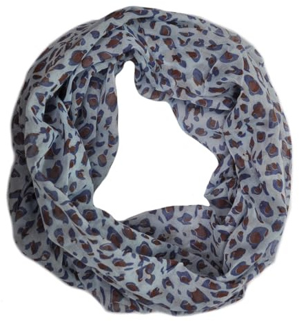 Generisch Loop Schal Halstuch Schals Rundschal Schlauchschal Loopschal Tücher Damenschal Leo Leopard Muster Damen
