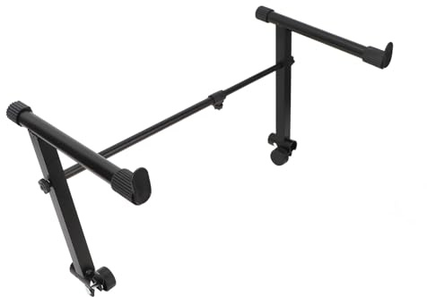 Jectse Adaptateur D'extension de Support de Clavier, Plage de Réglage de 42 à 75 Cm, Support de Piano Numérique électrique, Support de Clavier doublé Portable à 2 Niveaux, pour les