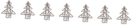 IMIKEYA 7st Christbaumkranz Weihnachtsbaumgirlande Weihnachtstürkranz Weihnachtsdekorationen Künstlicher Weihnachtsbaum Blumenkranz Rahmen Zweig Zweig Kranz -Rahmen Rattanring
