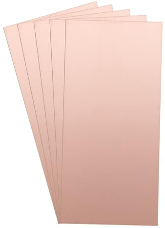 QUARKZMAN 5Stk 200x100mm Kupfer Kaschiert Laminat PCB Leiterplatte FR4 | Doppelseitig, 1.5mm, Dicke, Basteln Prototyping, Leiterplatte