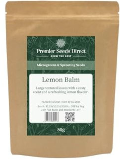 PREMIER SEEDS DIRECT - MICROGREEN Seeds - Lemon Balm (100 Grams)