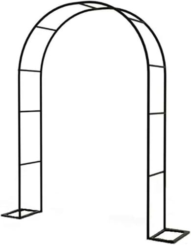 WCQSYY Arco De Jardin para Plantas Arco De Hierro Forjado para Plantas Trepadoras Arco De Rosales para Plantas Trepadoras,Blanca,W1.2M*H2.2M