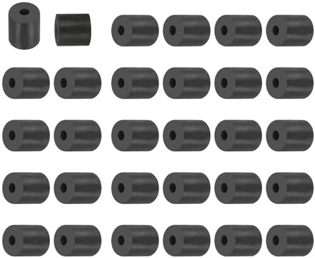 PATIKIL Spacer Gomma Multiuso, 30 Pz 0.2Id x 0.63Od x 0.6T Cuscinetti Isolanti Antivibrazioni Rotondi Neoprene Boccole Gomma Isolante Rondelle Distanziatrici per Bulloni Hvac Accessori