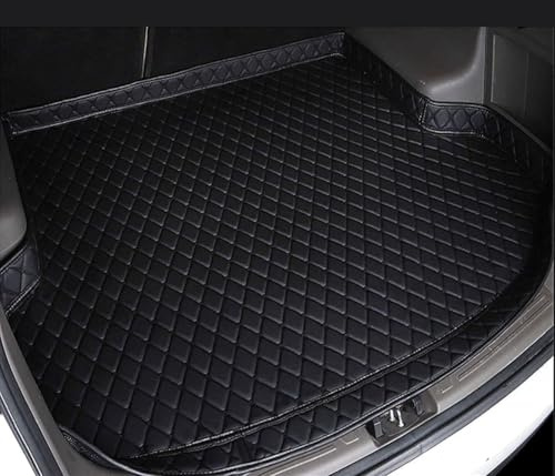 VSIOK Car Leather Boot Mats Liner Protector for Ford Explorer 2011 2012 2013 2014 2015-2019, Rear Trunk Carpets Anti Scratch Cargo Tray Interior,A/Black