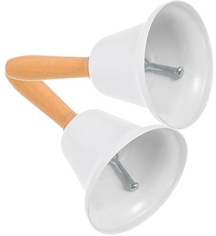 MAGICLULU 2stücke Metall-handglocke Retro-rufglocke Für Restaurant Hotel Bar Tischglocke Aus Eisen Einfache Glocke Für Service Und Signalisierung