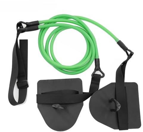 Laroal Widerstandsbänder, Armkrafttrainer, Schwimmkrafttrainer, Gürtel, Armübungsbänder für freies Schwimmen (Grün, 50 lb)