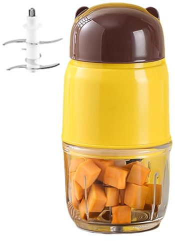Robot da cucina per bambini - Frullatore automatico multiuso per puree, frullatore per preparare i pasti, tritatutto elettrico | Frullatore automatico per piccoli frutti, miscelatore staccabile per al