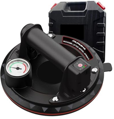 Ventosa per vetro, Ventosa elettrica a vuoto for superfici ruvide, piastrelle di vetro, pannelli di roccia, manometro visibile, rifornimento automatico 'aria da 8 per piastrelle, parabrezza, finestre
