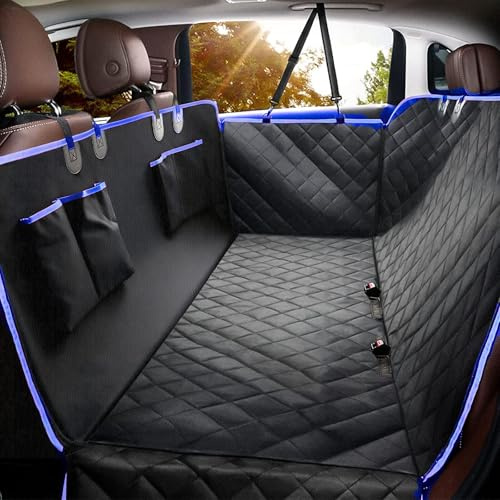 MZROT Hundedecke Auto Rückbank, Wasserdichter Hundesitzbezug für die Rücksitzbank, 145 x 135 cm