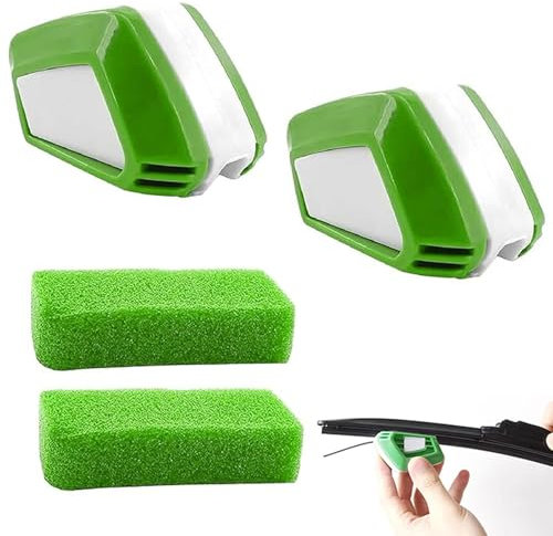 DSWERMG 2 Pièces Outils Réparation D'Essuie-Glace pour Toyota Izoa Vios Prius Reiz, Voiture Decoupe Essuie Glace Coupe-Lame Réparateur avec Éponge