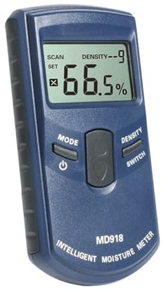 Misuratore Di Umidità Digitale For Legname Di Legno, Igrometro Induttivo, Strumento Di Misurazione Del Rilevatore Di Umidità Digitale(Blue)