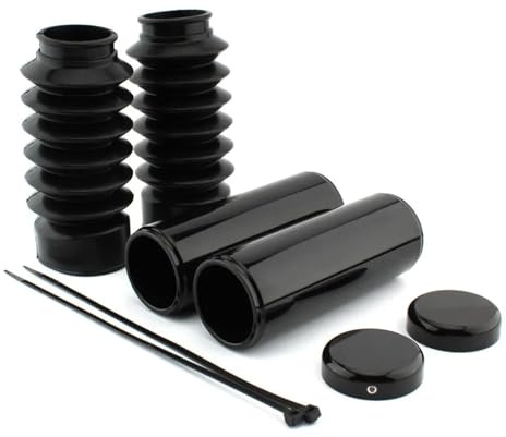 DGHBNP Copertura per Ammortizzatore Moto Adatto per Harley Davidson X48 XL1200X 2016-2024 6 Pezzi Kit copriforcella Anteriore, soffietti, soffietti, Tappi Forcella Superiori e Inferiori