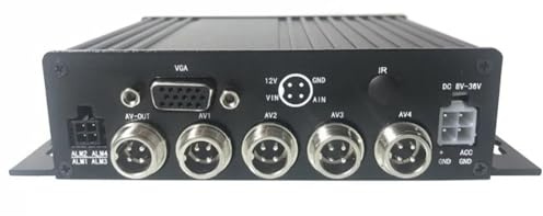 Jrudjsnhhty Grabador de VíDeo con Disco Duro MóVil Montado en VehíCulos Monitoreo de 4 Canales HD 1080P Admite SD de 512 GB Adecuado para Autobuses