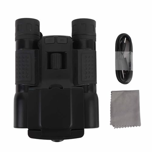 Srliya Binocolo Digitale 12x32 con Fotocamera 48MP 2,5K UHD Schermo a Colori da 2,4 Pollici Zoom Digitale 8x Tipo C Videoregistratore Binocolo per Birdwatching