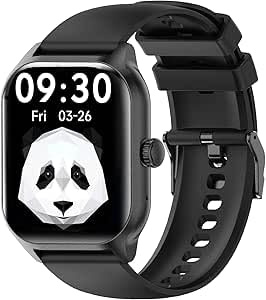 LAOYABB Smartwatch Uomo Donna 2.01 Sportivo Fitness Tracker con Chiamate, Contapassi, Cardiofrequenzimetro, Sonno, IP68 Impermeabile per Android e iOS