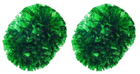 TWTCZOZ Set di 2 da Cheerleading con Manico per Adulti E Ragazze, Ideali per Eventi E Competizioni, Verde