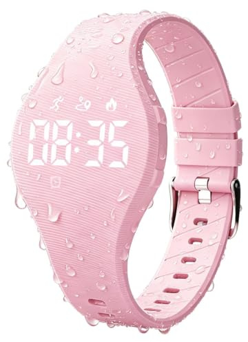 Orologio Monitoraggio Attività Bambini Bracciale Pedometro Multifunzionale | Orologio Smart Tracker per Studenti, Giovani, Bambini, Ragazzi, Ragazze, Nuoto, Corsa, Ciclismo, Basket, Ca